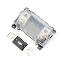 Sem áudio do veículo da exposição ANL Inline aparafusam para baixo o bloco automotivo 200 ampère 0 do suporte do fusível Calibre de diâmetro de fios 2 4
