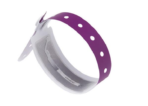 960 Mhz Paper Disposable RFID Wristbands For Hospitals