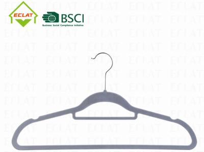 17.52 Ultra Slim Grey Kids Flocked Hanger Hooks Space Saving