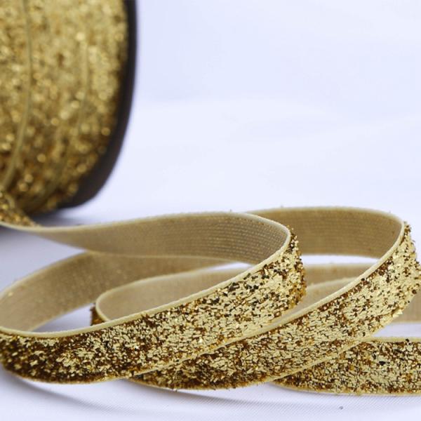 Stretch Velvet Present Wrapping Accessories 1 Inch Glitter Elastic Metallic Costume Decorations