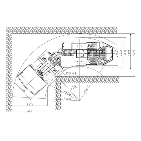 Diesel Underground Scraper For Mine Tunnel