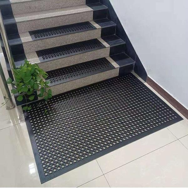 Commercial Anti-Fatigue Drainage Rubber Mats 82.6X35.4Heavy Duty Non-Slip Floor Mats For Indoor Outdoor