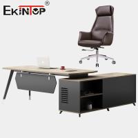 Muebles comerciales de madera Escritorio ejecutivo con cajones