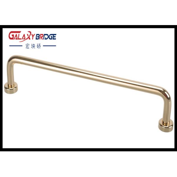 Brass Furniture Kitchen Cabinet Handles And Knobs 128mm Bathroom Glass Door Pulls