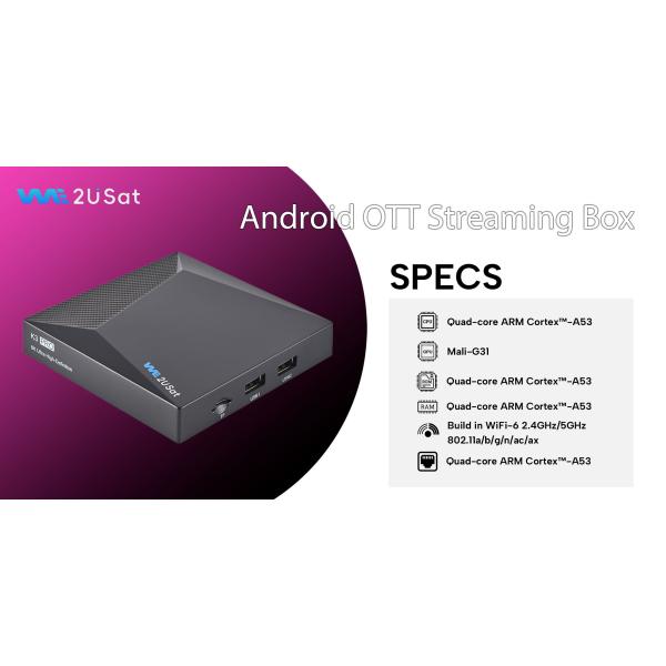 Чёрный Android IPTV Box K3 Pro OTT Streaming Box Пожизненный IPTV Smart Box