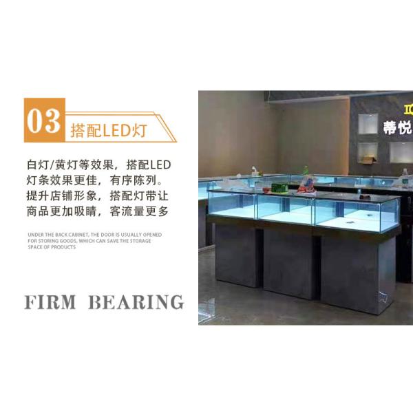 Commercial Sectional Display Furniture for Gold Jewelry Mall Display Kiosk Showcase