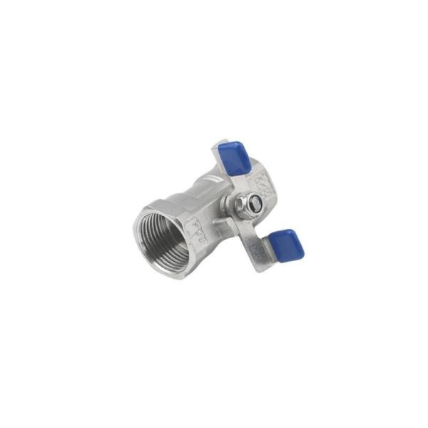 Conexão de fio 1/2 NPT 316 aço inoxidável 1PC válvula de esferas de borboleta manobra 1000wog