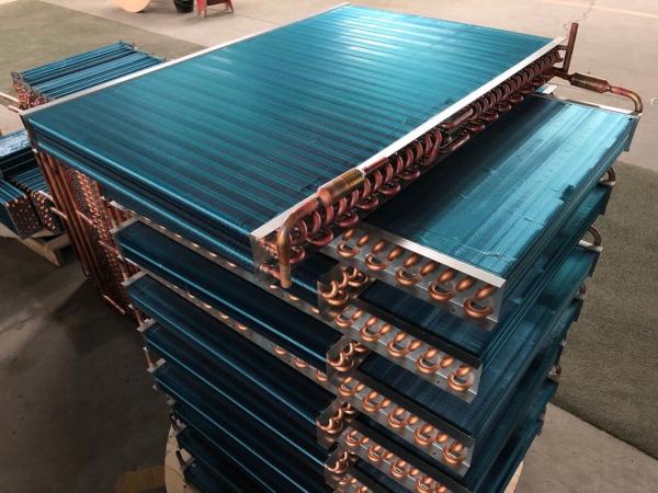 Small Refrigerator HVAC Evaporator Coil Aluminum Louver Fin Copper Tube