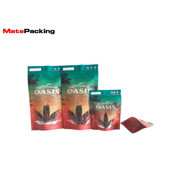 Moisture Proof Stand Up Plastic Tobacco Pouch Moisture Proof With Window