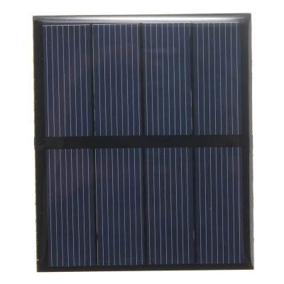 5V 0.5W Epoxy Mini Solar Panels Black Color PET/ETFE Material Mono Solar Cell