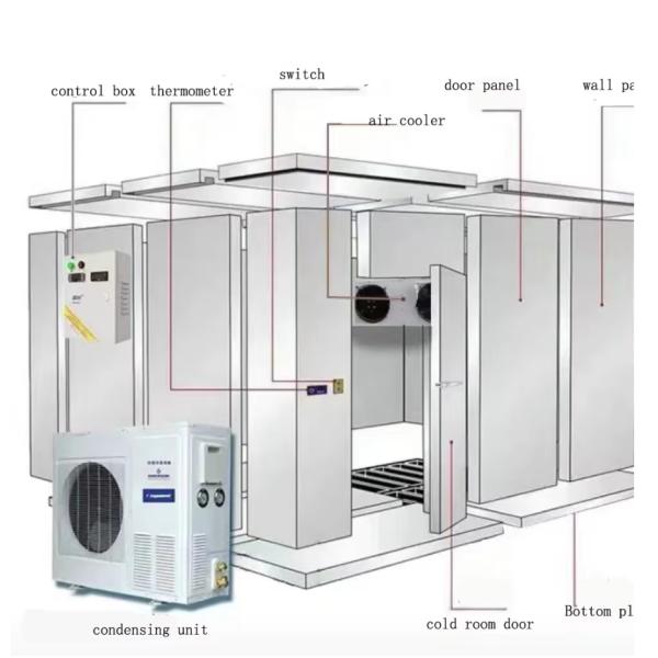 20KW Cold Storage Logistics Solutions US Interstate Cold Storage Chamber Construction For 144m³