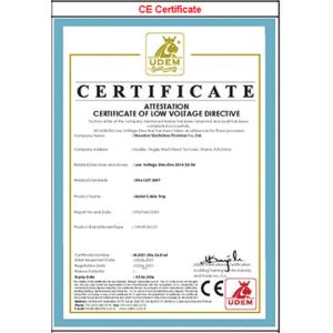 Xinshizhan Precision Co., Ltd. Сертификации