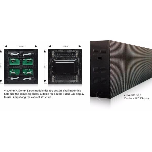 Outdoor P8 40x40 Front Service LED Display Module with 320*320 Resolution and Datasheet