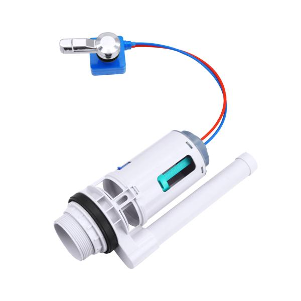 Adjustable ABS cable control bathroom fixtures with dual-flush toilet valve