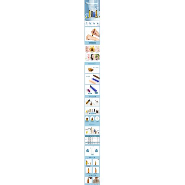 BLP-10ML Empty Transparent Glass Tube Eye Oil Roller Ball Bottle No Leakage Pocket Size