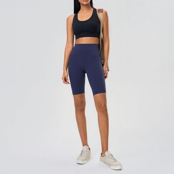 Tummy Control Women Athletic Biker Shorts Seamless Compression Fabric 5