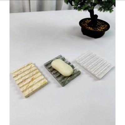 Exquisite Marble Soap Tray High Durability Marble Soap Dish For Shower