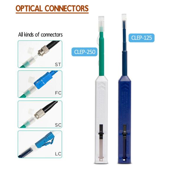 Тип голубой CE ROHS ручки уборщика соединителя 1.25mm LC MU щелчка стекловолокна одного FTTH очищая
