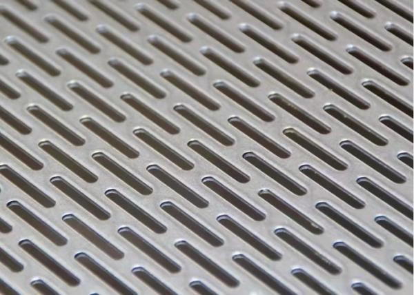 Slotted Hole Aluminum Perforated Sheet Metal Panels 0.5-8mm Thickness
