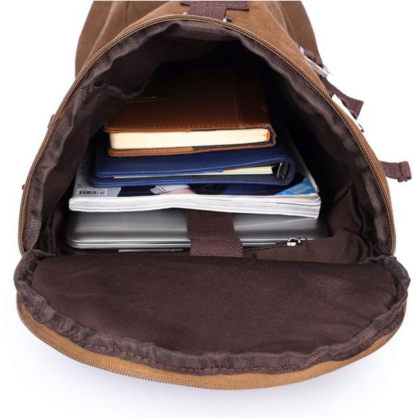 Shoulder bag schoolbag Korean version of casual outdoor canvas bucket bag travel bag man bag