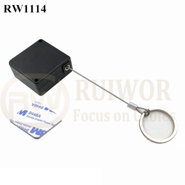 RW1114 Square Retail Security Tether Plus With Demountable Key Ring