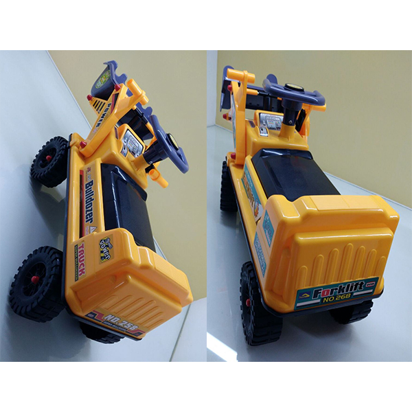 Pretend Play Ride On Trucks For Toddlers , Plastic Bulldozer Sliding Car