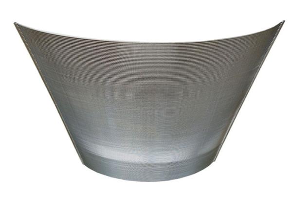 Width 60mm Slot 0.5mm Wedge Wire Strainer For Sand And Gravels