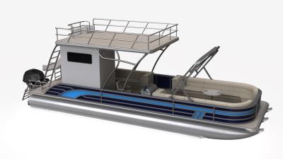 Customizable Two Story Pontoon Boat 18-22 People With Under Seat Storage