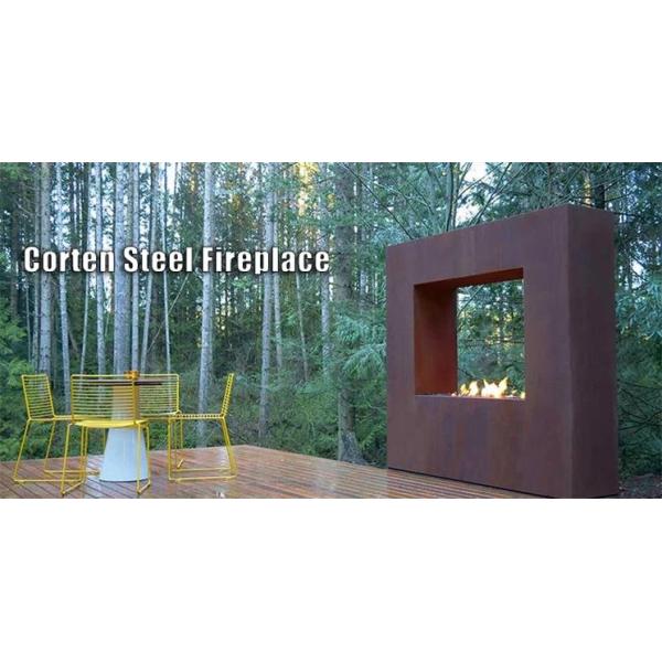 Подогревателя патио 72 дюймов камин горелки природного газа Corten свободно стоящего стальной