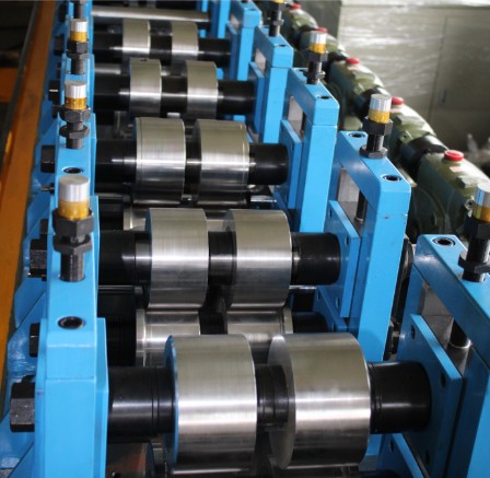 PLC Control Stud And Track Roll Forming Machine , Full Automatic Stud Making Machine