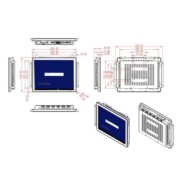 15-Inch Android Control Console for Security Panels, Public Service Stations, Digital Signage, and Facility Management