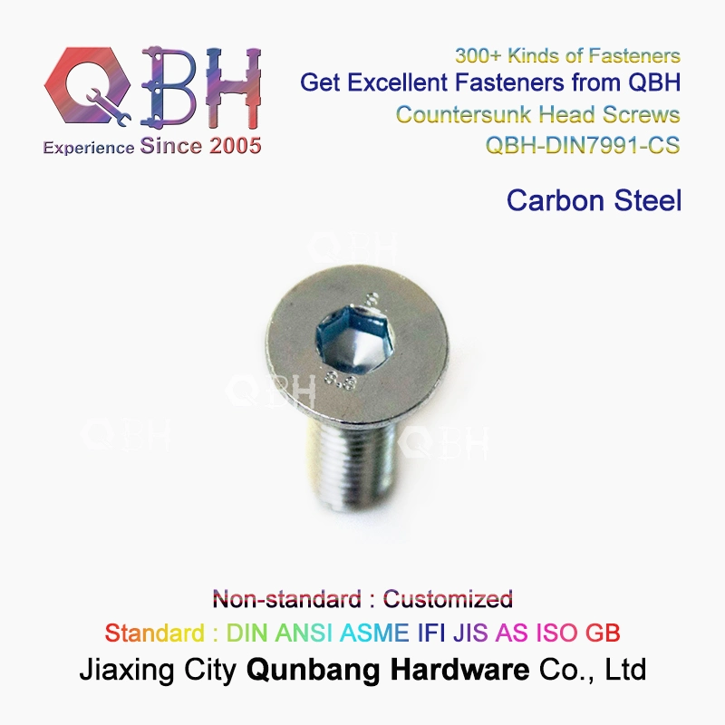 Countersunk Hex Socket Sink Head Screw Qbh DIN7991 SUS 304 / 316 Stainless Steel Cks