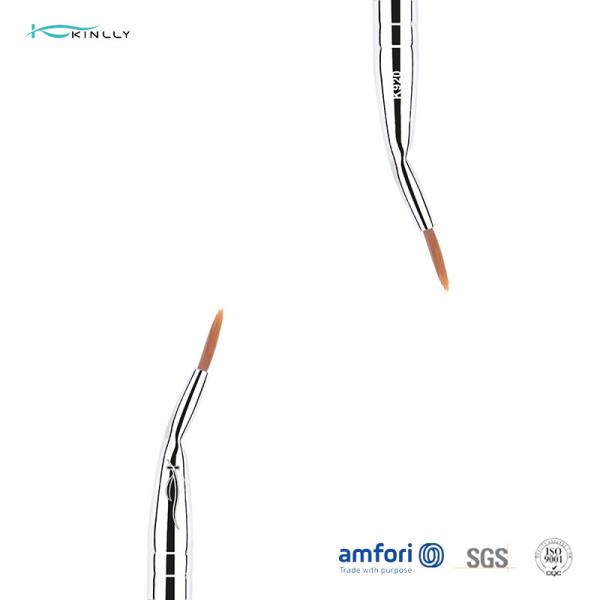 Virola sintética do cobre do cabelo de Bent Liner Individual Makeup Brushes