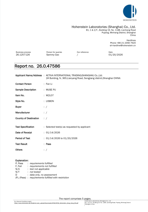 Wenzhou Qicheng Office Supplies Co., Ltd. Certifications