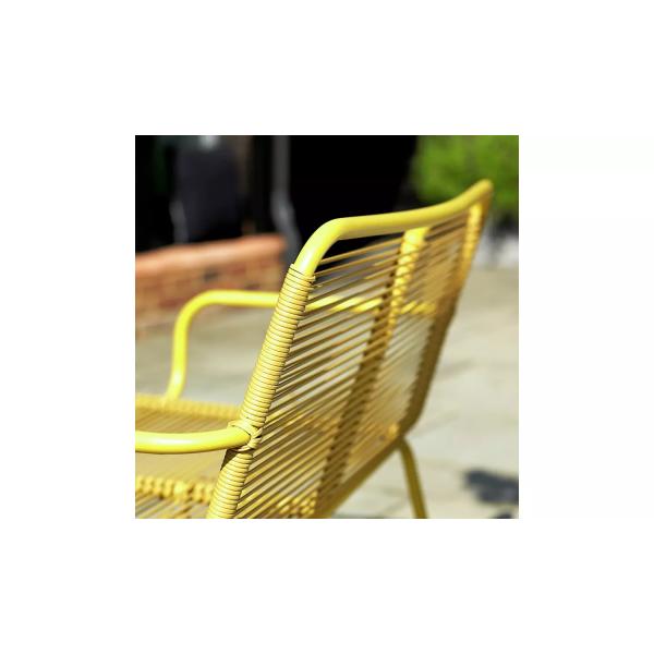 Villa AJUNION 4 Seater Metal Garden Furniture Balcony Patio Set Bistro Set Steel Garden Set