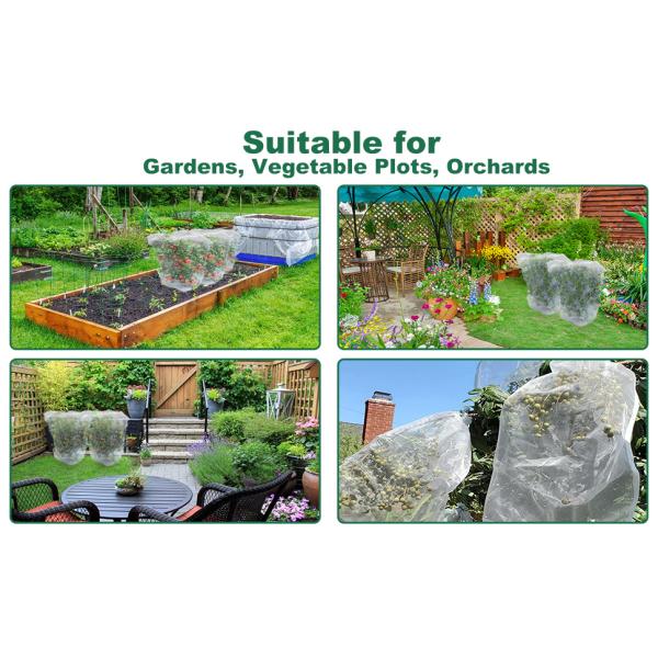 Plant Freeze Protection Covers 32 x 47 Inch Winter Shrub Cover Tree Frost Blanket Drawstring Winter Frost Prote