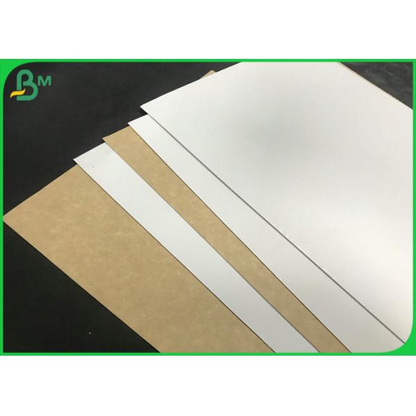 Сальто встало на сторону задняя часть цвета Брауна бумажной доски Крафт белая твердая поверхностная для коробки еды