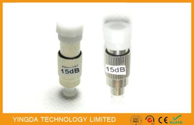 Homem do equipamento de teste atenuador 15dB 1310nm 1550nm à fibra óptica fêmea de FC/PC