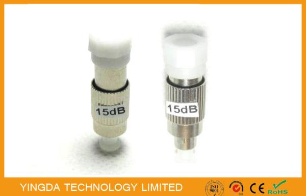 Homem do equipamento de teste atenuador 15dB 1310nm 1550nm à fibra óptica fêmea de FC/PC