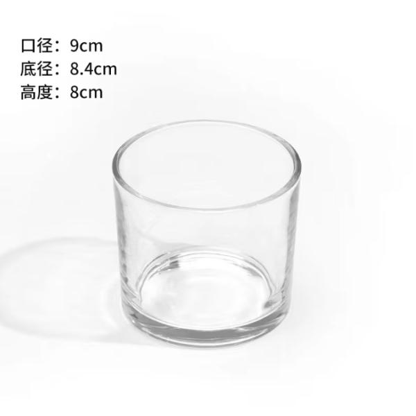 Luxury Empty Clear Amber Grey Glass Candle Jars Glass Jars For Scented Candle (Луксовые пустые прозрачные янтарные серые стеклянные бутылки для свечей)