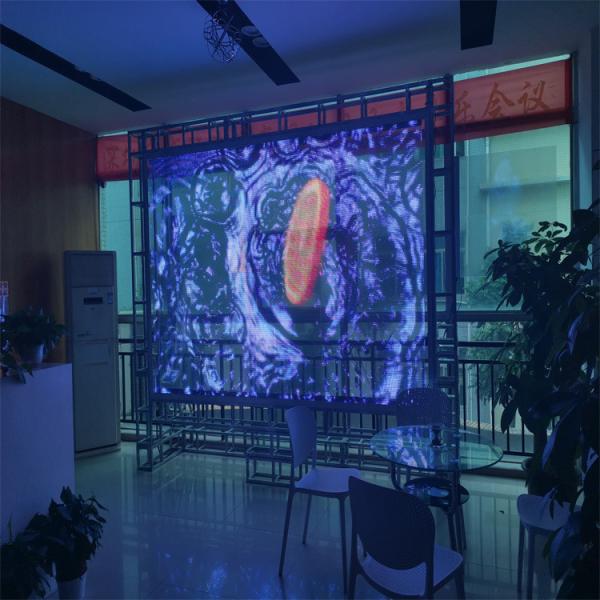Vente à chaud d'un écran de film transparent à LED flexible à couleur ultra-mince pour le verre du centre commercial ou les vitrines
