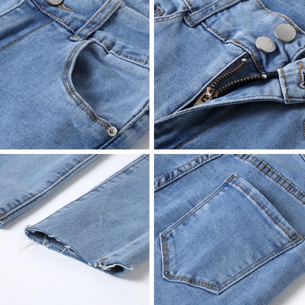 Талия OEM BEIANJI низкая подрезала джинсы ′ s женщин