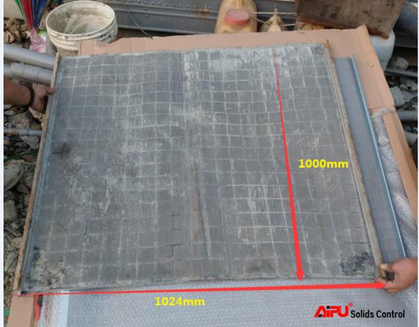 API RP 13C Conformed Hook Strip Flat Shaker Screen 100 Mesh 1000x1024mm