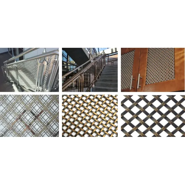 Untreatment Crimped Brass Wire Mesh Decorative Interior Metal Curtain Screen