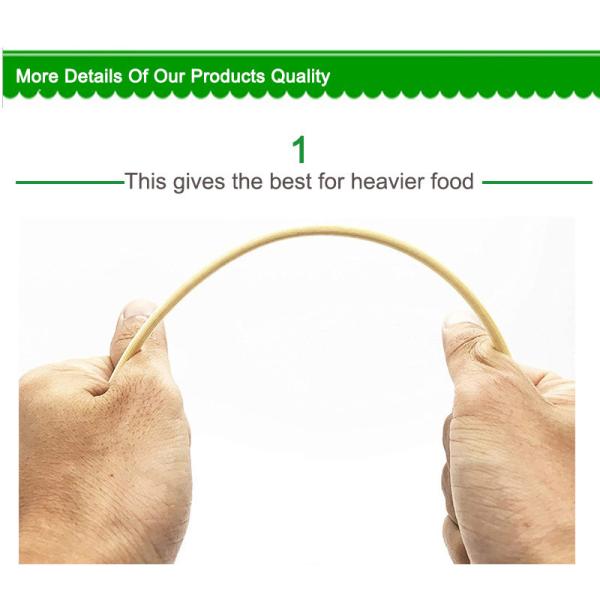 Large Diameter Long Bamboo Round Wooden Sticks for Customized BBQ Skewers Different Sizes
