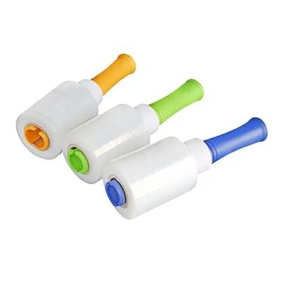 Mini Handheld LLDPE Stretch Wrap Film Rotating Handles Dispenser For Cartons Wrap