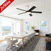 Lâmpada de ventilador de teto moderno com motor DC Smart Dimmable LED Light