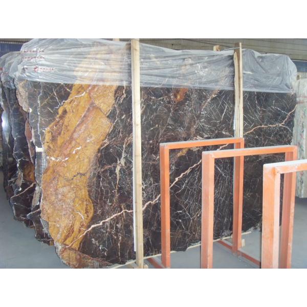 Coffee Imperial Royal Golden Brown Marble Granite Slabs Big Size Tiles