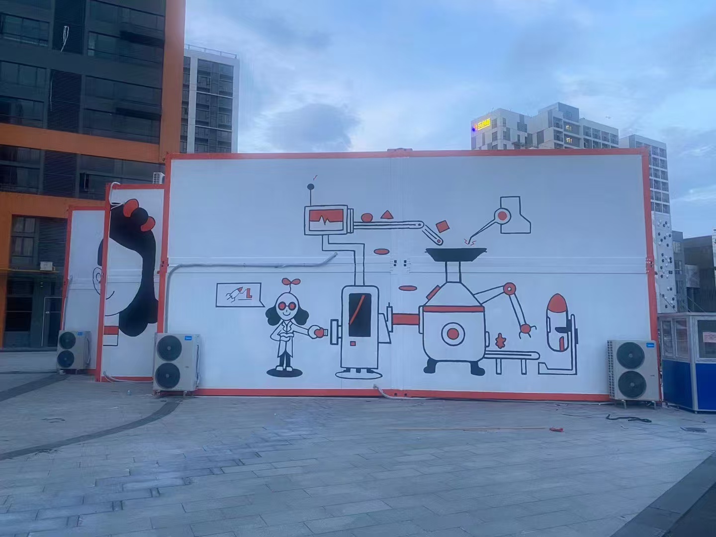 Commercial Container House with Modern Design for Office, Retail Store, Cafe and Portable Business Space Solutions