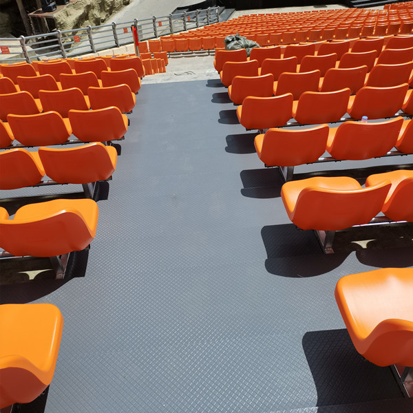 Temporary Grandstand Portable Outdoor Bleachers With Galvanized Steel Floor